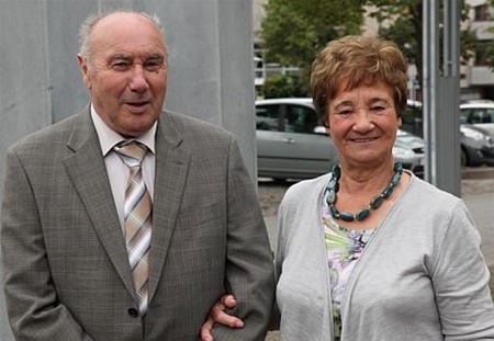Gouden bruiloft in de Burg. Van Lindtstraat - Overpelt