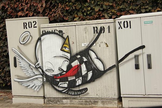 Graffiti in het dorpsbeeld - Overpelt