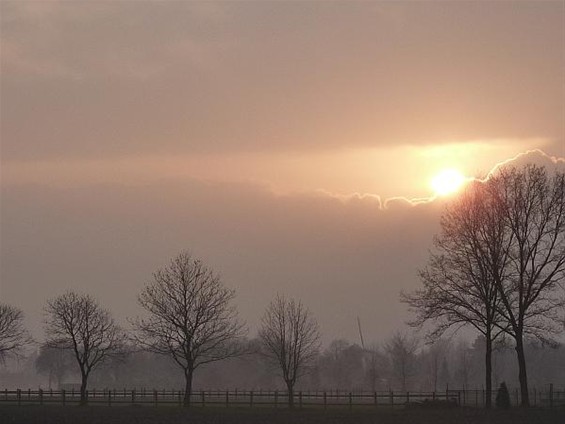 Grensoverschrijdende zonsondergang - Hamont-Achel