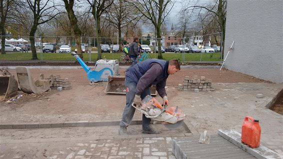 Grondwerken voor de buitenklas - Overpelt