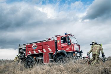 Grote brandweeroefening