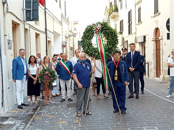 Herdenking ramp Marcinelle in Manoppello - Beringen