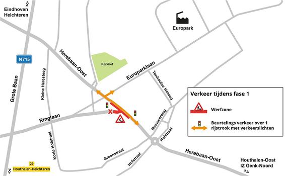 Herinrichting Herebaan-Oost start dinsdag - Houthalen-Helchteren