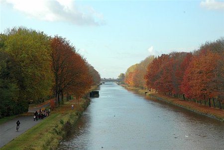 Het kanaal in de herfst - Neerpelt