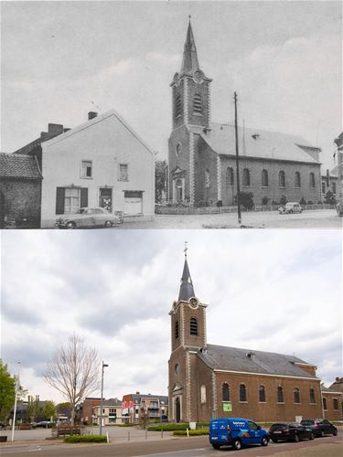 Het kerkplein van Koersel - Beringen