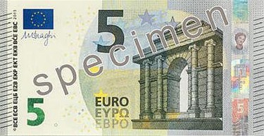 Het nieuwe 5 eurobiljet