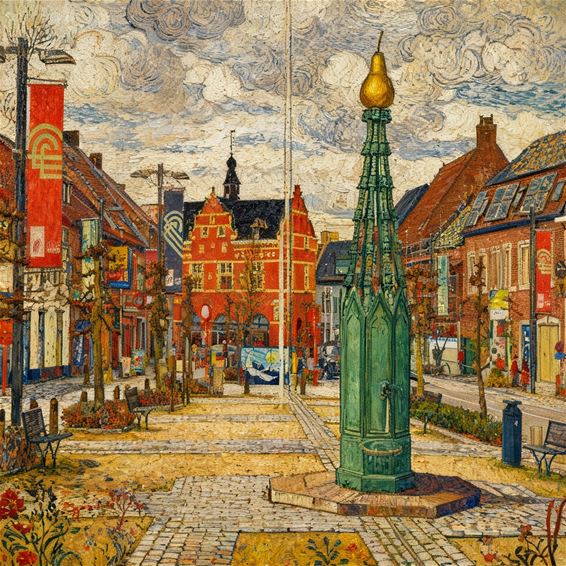 Het verhaal achter de schets van de Markt van Peer - Peer