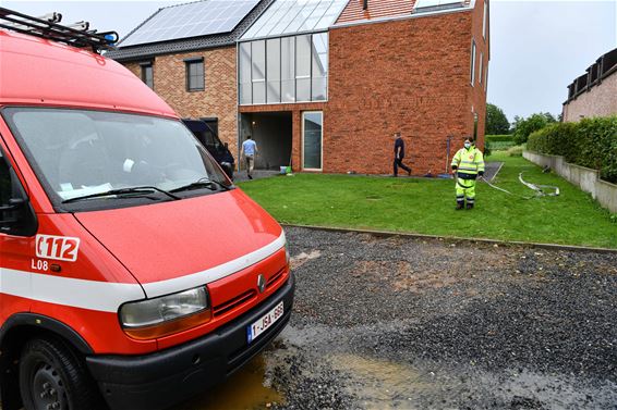 Hevig onweer zorgt weer voor wateroverlast - Beringen