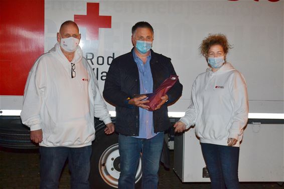 Honderdste bloedgift Rudi Vercammen - Lommel