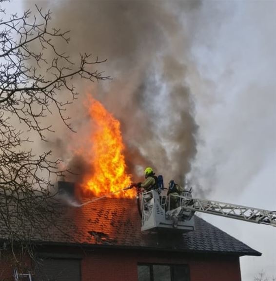 Huisbrand in de Maststraat - Pelt