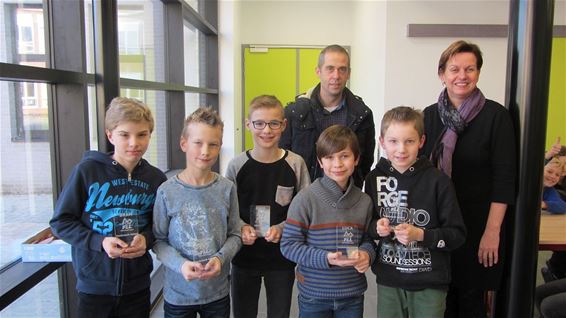 Hulde wegens creatief idee in First Lego League - Overpelt