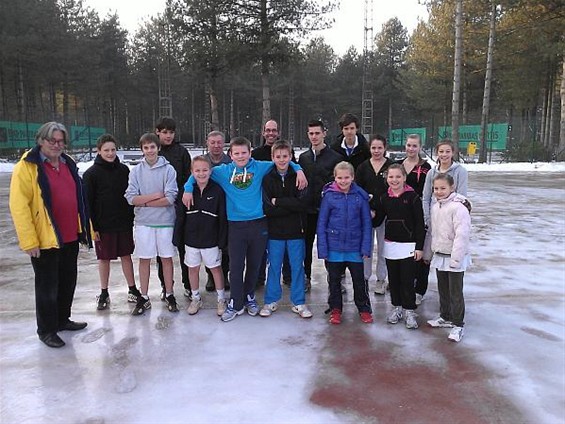 IJspiste op tennisterreinen: schaatsen! - Lommel