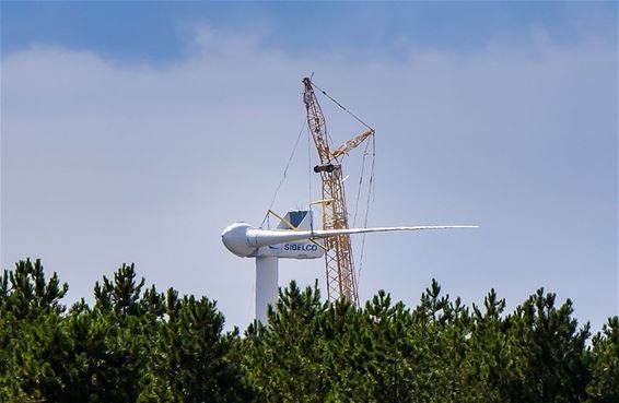 Incident bij bouw windturbine - Lommel