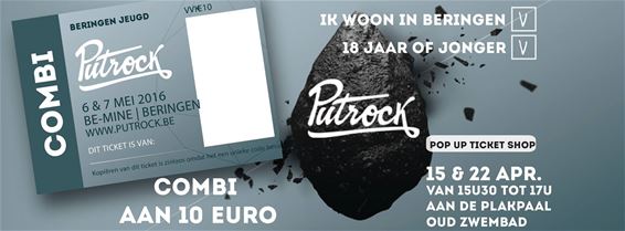 Jongeren voor 10 euro naar Putrock 2016 - Beringen