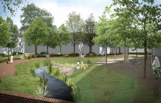 Kerkplein: groene oase met hoofdrol voor Dommel - Pelt