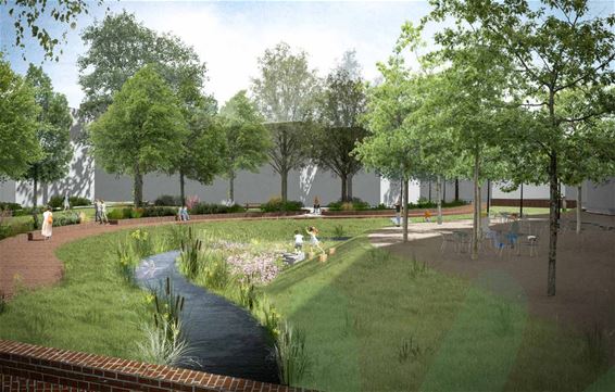 Kerkplein wordt groene oase aan de Dommel - Pelt