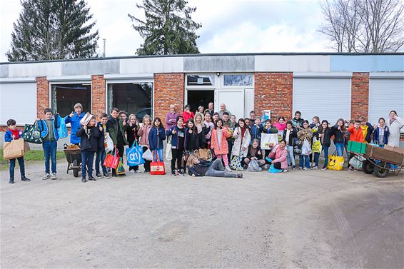 Kinderen in de bres voor Sint-Vincentius - Beringen