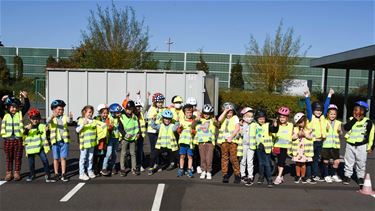 Kinderen krijgen verkeersles - Beringen