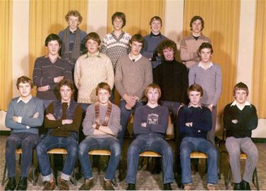 Klasfoto 4de Latijn-Wiskunde 1980 College - Beringen