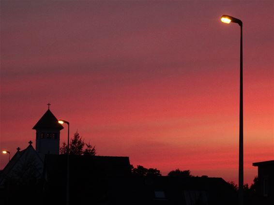 Knappe zonsondergang - Lommel