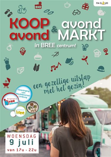 Koop-avondmarkt in Bree vanavond van 17 tot 22 uur - Bree
