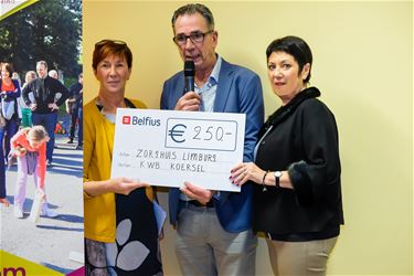 KWB Koersel schenkt 250 euro aan Zorghuis Limburg - Beringen