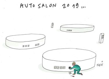 Laatste voorbereidingen  Autosalon