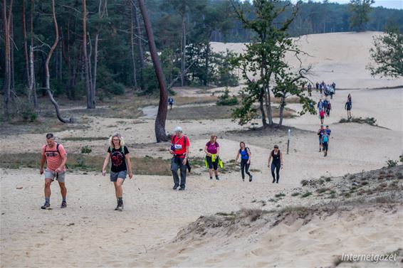 Lachende gezichten op de Boslandtrail