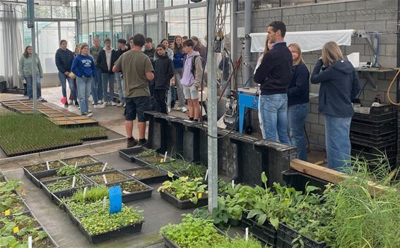 Leerlingen Biotechnicum bezoeken plantenkwekerij - Bocholt