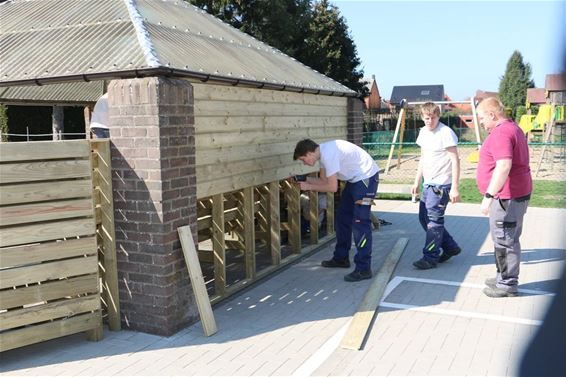 Leerlingen TIO maken openluchtklas - Pelt