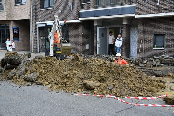 Lek in waterleiding in Beverlo-Dorp - Beringen