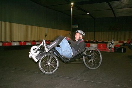 Ligfietsen op het kartcircuit - Lommel