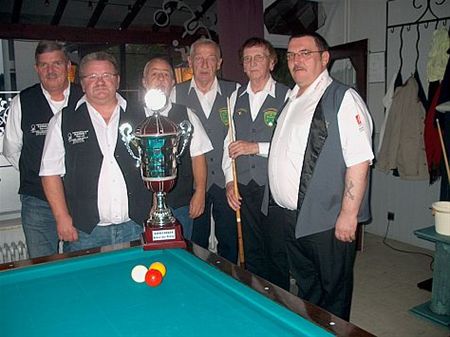 Lindel BC wint Beker der Pelten biljarten - Pelt