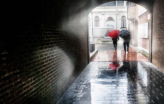 Lommel in de regen - Lommel