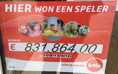 Lottowinnaar van 831.864 euro in Paal - Beringen
