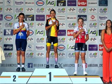Marie-Laure 3de op BK op de weg U13 - Lommel