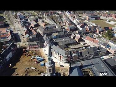 Markt Beringen vanuit de lucht - Beringen