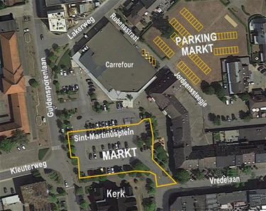 Markt verhuist naar Sint-Martinusplein - Houthalen-Helchteren