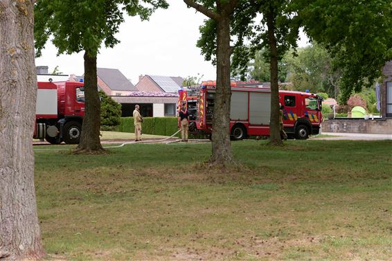 Mesthoop vat vuur - Beringen