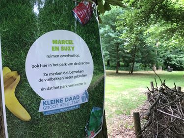 Minder zwerfvuil in park van de directeur - Beringen