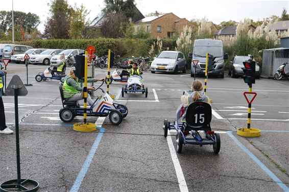 Mobiel verkeerspark bij politie - Pelt