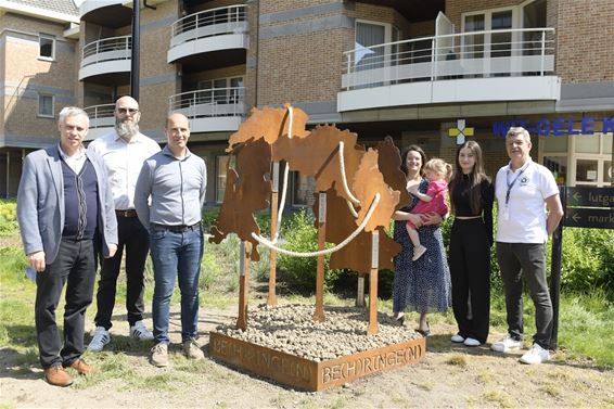 Monument gemaakt door leerlingen Spectrumcollege - Beringen