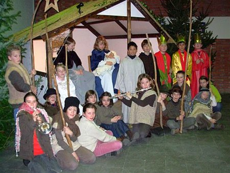 Mooi kerstspel in school Boseind - Neerpelt
