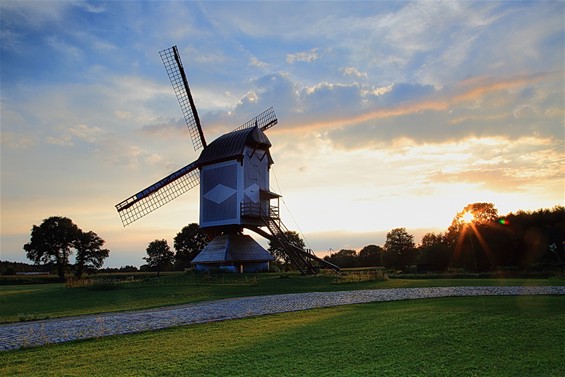 Mooie molen bij zonsondergang - Lommel