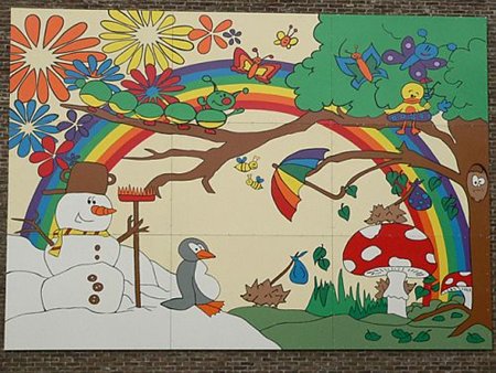 Muurschildering lagere school ingehuldigd - Overpelt