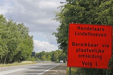 Naar einde van werken Lindelsebaan - Pelt