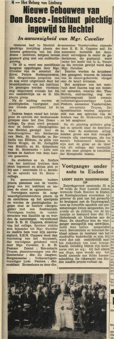 Nieuwe gebouwen Don Bosco plechtig ingewijd - Hechtel-Eksel