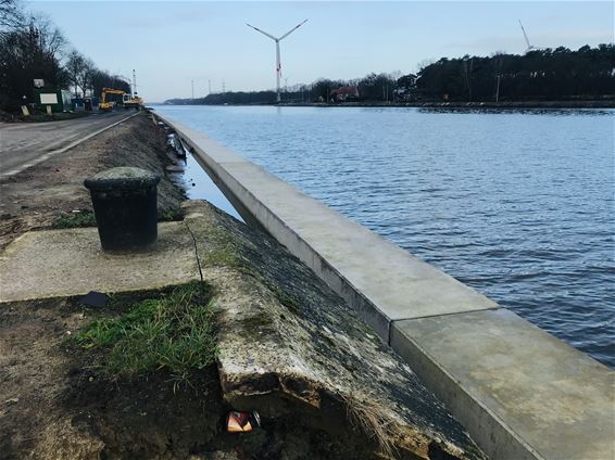 Nieuwe dijken Albertkanaal in Tervant - Beringen