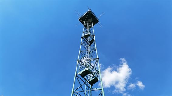 Nieuwe Motus-antenne op brandtoren Pijnven