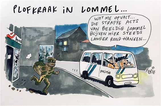 Nog even die 'plofkraak'... - Lommel